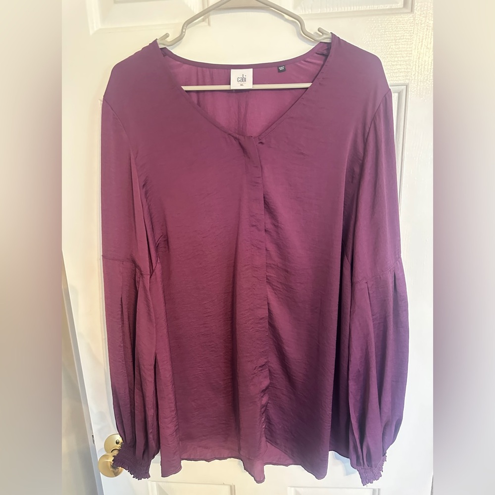 CAbi Rich Purple Blouse for Women